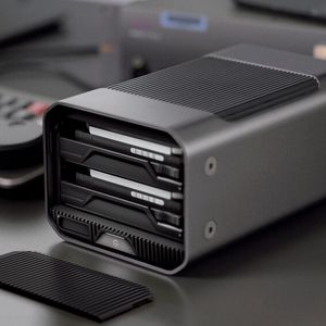 G-Dive Project 2 ist ein 2-Bay-RAID-System mit Thunderbolt-Schnittstelle.(Bild:  Western Digital)