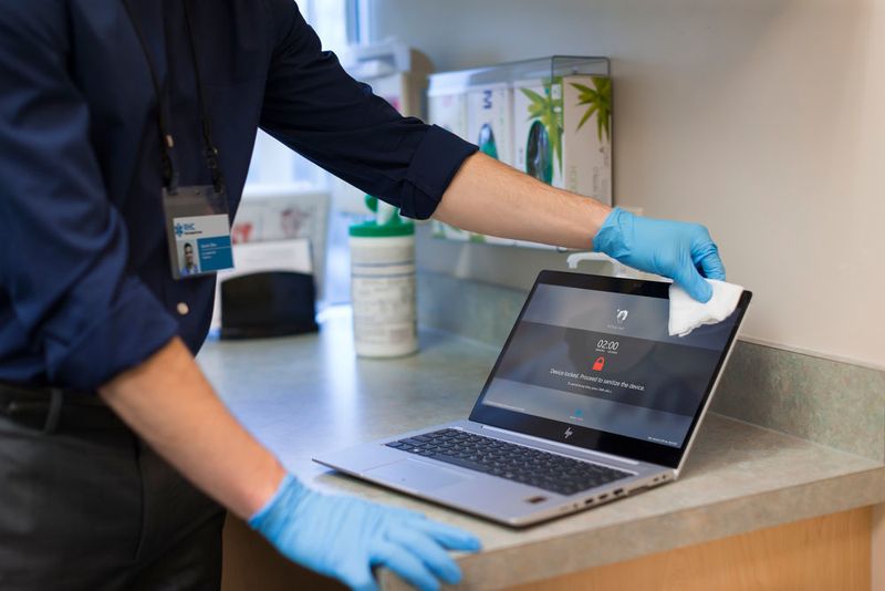 Das HP EliteBook 840 G6 Healthcare Edition kann sogar desinfiziert werden (HP)