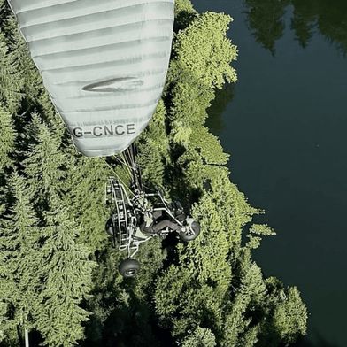 Blakcro T1 multi-role trike in flight. (Source: GOV.UK)