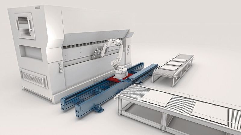 Die siebte Achse von Rollon vereint die Vorteile von Roboter sowie Linearsystem und eröffnet so neue Effizienzpotenziale.  (Bild: Rollon)