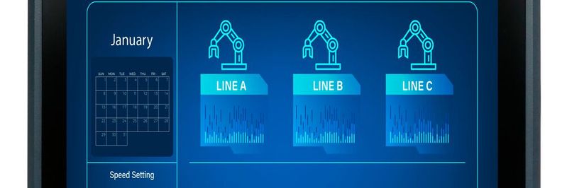 Panel PC PPC-F17D-ULT5: bietet 3 GbE-Ports für Steuerungsaufgaben(Bild:  Compmall)