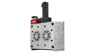 Compact 16-drop mould with pro Edge VG side valve gate nozzles. (Source: Ewikon)