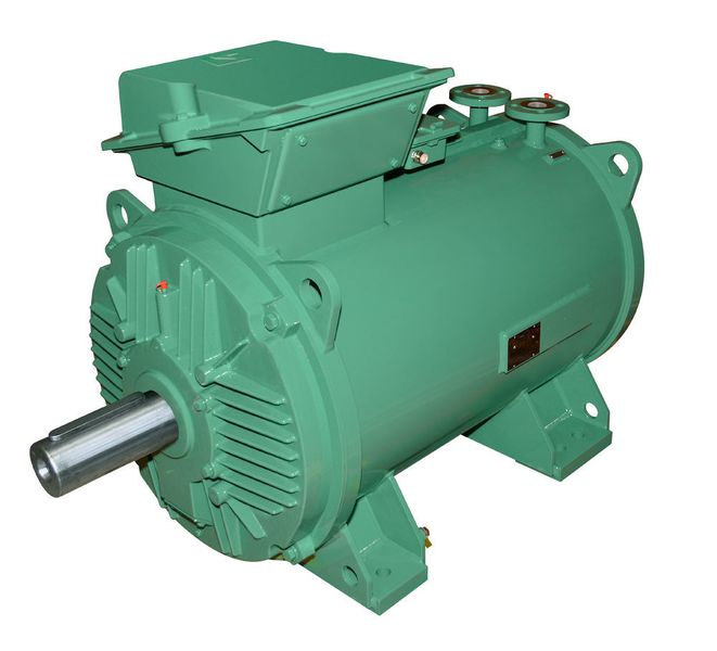 Das Modell LC 355 der flüssigkeitsgekühlten Imfinity-Motoren von Leroy-Somer. (Emerson Industrial Automation)