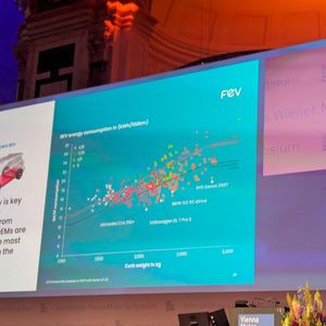 Prof. Stefan Pischinger, Institutsleiter des Lehrstuhls für Thermodynamik mobiler Energieumwandlungssysteme, RWTH Aachen, sowie Aufsichtsratsvorsitzende von FEV, plädierte in seinem Vortrag, Antriebstechnologien nicht als Entweder-Oder zu betrachten.(Bild:  Stefanie Eckardt)