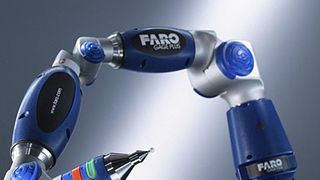 Der Messarm Faro-Gage wird vorrangig in der Metallbearbeitung eingesetzt. Er ist für umfangreiche 3D-Messungen und die Überprüfung von Form- und Lagetoleranzen konzipiert worden. Bild: Faro (Archiv: Vogel Business Media)