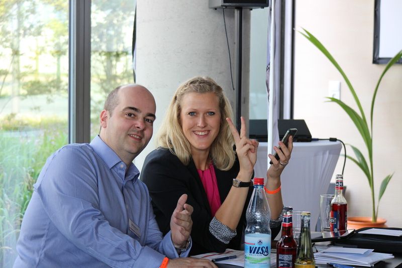 Michael Kress und Stefanie Kupka (CK7) am Stand des NPC Marktplatz. (Bild: Nordanex)