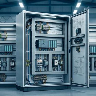 Control cabinets are far from being obsolete in machinery and plant engineering. (Image:AI-generated)