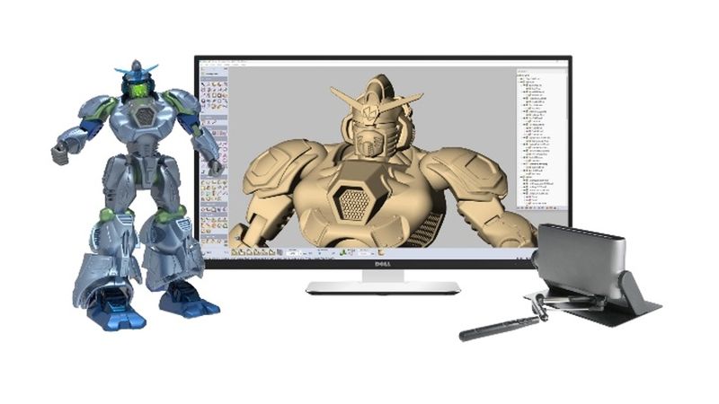 Mit Geomagic Freeform und Haply Robotics entwickelter Spielzeugroboter. (Bild:  Hexagon)