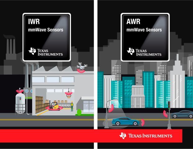 mmWave-Sensoren von TI: Die auf Automotive-Radar-, Industrie- und Infrastrukturanwendungen zielende Palette an CMOS-Sensoren weist einen „beispiellos kleinen“ Footprint auf. (Texas Instruments)