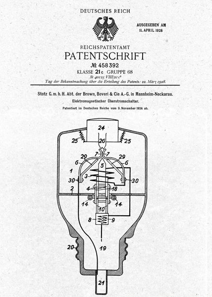2024 wurde die Erfindung des Leistungsschutzschalters 100 Jahre alt. (Bild: ABB)