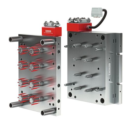 One version of the HPS III-MH111 integrates all main nozzles including the complete wiring into a separate nozzle retainer plate. One version of the HPS III-MH111 integrates all main nozzles including the complete wiring into a separate nozzle retainer plate.