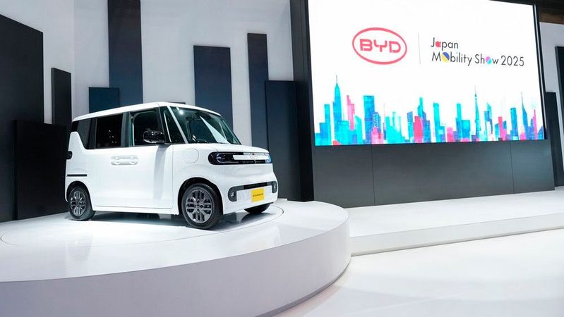 BYD hat kürzlich in Tokio das K-car „Racco K-EV“ vorgestellt.(Bild:  BYD)