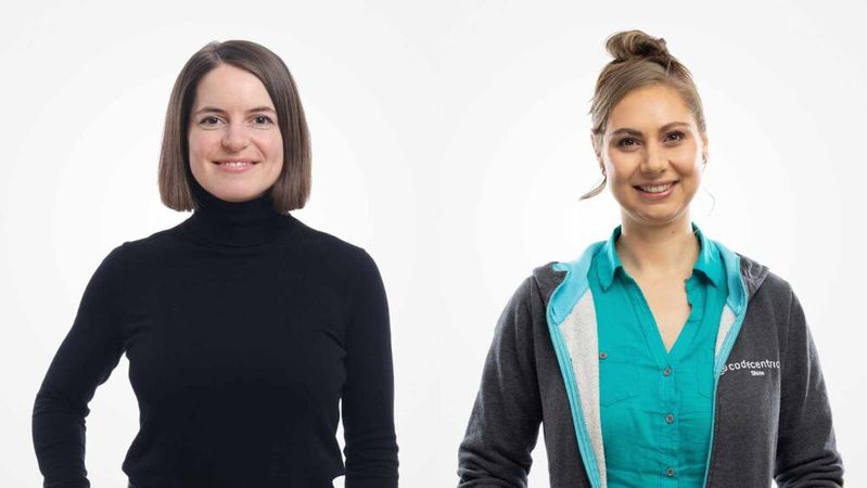 Die Autorinnen: Elena Rüdenauer (links) und Shirin Elsinghorst sind Topic Leads Daten- und KI-Strategieberatung bei Codecentric(Bild:  Codecentric)