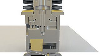 Pass bietet ein neuartiges Trennschnittwerkzeug, den Pass-Clean Cut. Thick-Turret Stanzmaschinen könnten damit arbeiten ohne störende Nibbelmarken zu hinterlassen. (Bild: Pass)