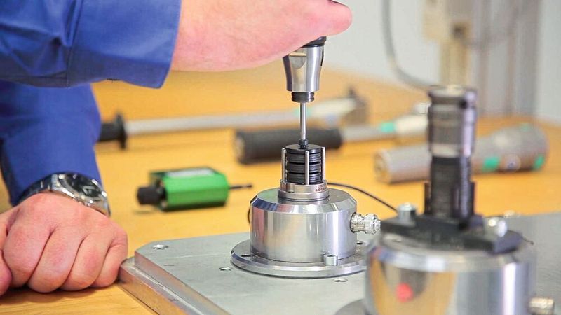 Nahbetrachtung während einer Schraubfallanalyse durch einen Deprag-Anwendungstechniker. Bei diesem Verfahren drehe sich alles um die Frage nach dem idealen Drehmoment für eine fragliche Schraubverbindung. Auch Setzerscheinungen könne auf den Grund gegangen werden. (Deprag)