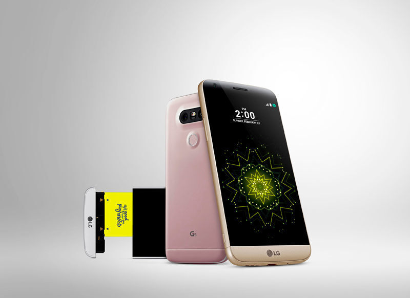 Neben Samsungs Galaxy S7 gehörte das LG G5 zu den Stars der Veranstaltung. (Bild: LG)