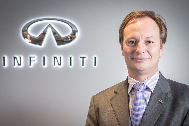 Sieht Infiniti mit dem neuen Q50 und dem kommenden Q30 gut aufgestellt: der neue Vertriebschef Westeuropa, Hugues Fabre. (Foto: Infiniti)