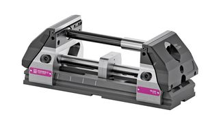 The Hilma.UC centric vice avoids base distortion and jaw lift on clamping and ensures good all-round access for tools. (Source: Roemheld)