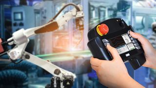 Das Handbediengerät HG1P von APEM/IDEC ist  für den Einsatz in rauen Industrieumgebungen bestens geeignet. (Bild: APEM/IDEC )