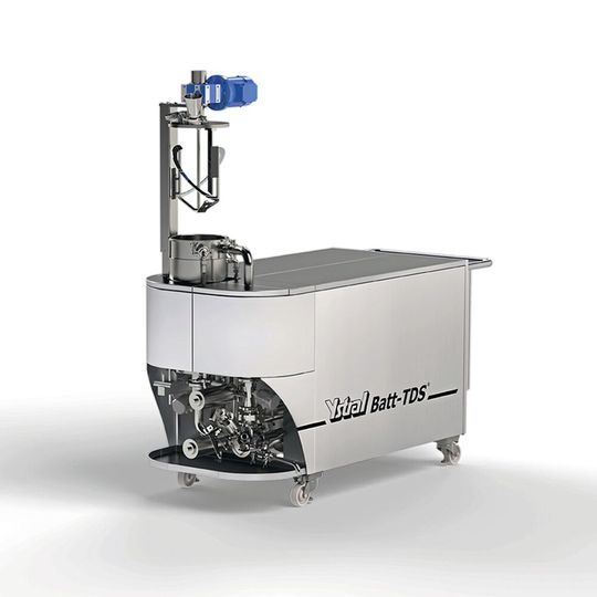 Im Rahmen des Projekts „Forschungsfertigung Batteriezelle“ in Münster kommt das Dispergiersystem Ystral Batt-TDS Navi zum Einsatz.(Bild:  Ystral)