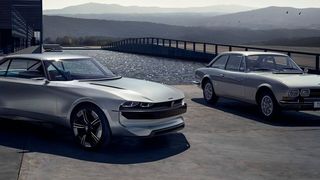 Auf dem Pariser Autosalon zeigt Peugeot seine moderne Interpretation des legendären 504 Coupé. (Peugeot )