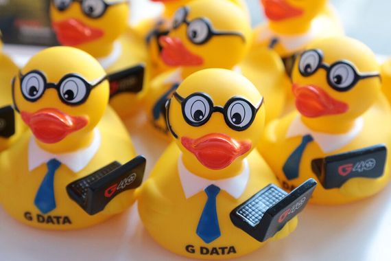 Die Badeente zum Jubiläum: 40 Jahre G Data! (Bild: G Data)
