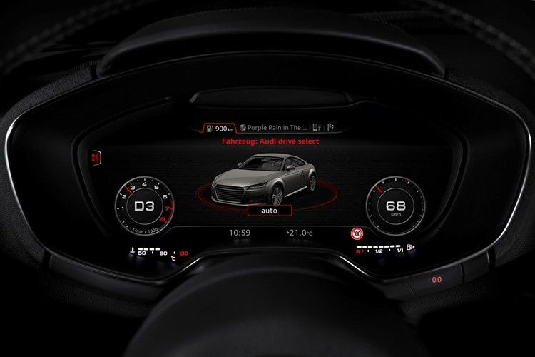 Der Fahrer kann sämtliche Menüs direkt im Cockpit-Display aufrufen. (Foto: Audi)