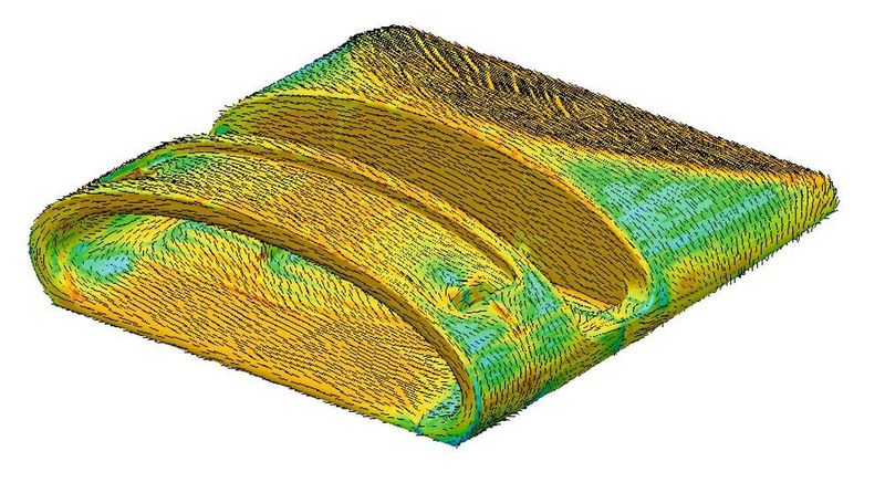 Kopple man die Strukturanalyse mit dem „Virtual-Molding“-Funktionen, ließen sich statt nur vereinfachter Aussagen über isotrope Kunststoffe, auch Prognosen zur Orientierung der Fasern bei verstärkten Thermoplastteilen treffen.  (Barlog)