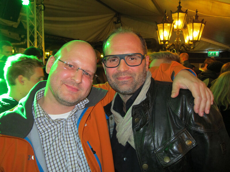 Horst Günther (l.), Zotac, mit dem coolen und hübschen Dragan Davidovic, MSI  (Bild: IT-BUSINESS)