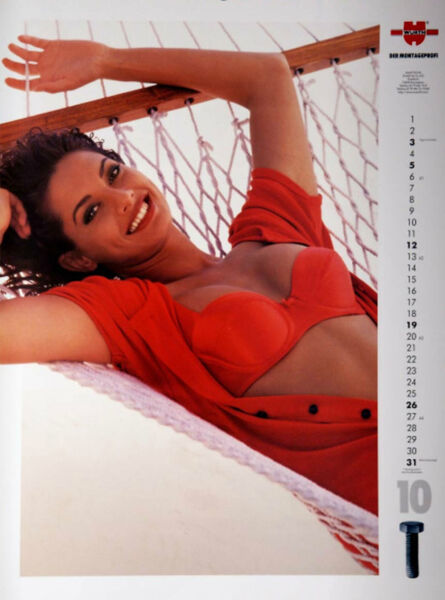 Neben Models zeigte Würth im Kalender 1997 auch Produkte. (Bild: Würth)