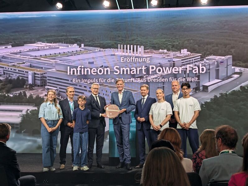 Kapazitätsausbau im Silicon Saxony: Infineons neue Smart Power Fab liefert Leistungshalbleiter für Industrie und Rechenzentren (Bild: Infineon)