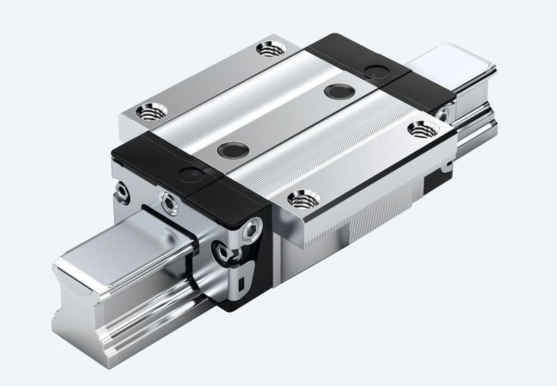 Neue Generation: Hochpräzisions-Kugelschienen-Führungswagen BSHP von Rexroth mit höheren Tragzahlen und verbesserter Ablaufgenauigkeit. (Bild: Bosch Rexroth)