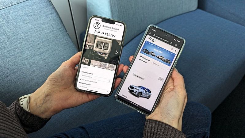 Beim Autohaus Rudolph und bei FHG steigt die Nachfrage nach Autoabos.(Bild:  Rosenow – VCG)