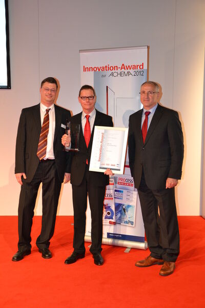 KSB takes home the award for Pumps and C mpressors with their “Surpreme” pump motor design (picture: Daniel Gontermann) (Picture: PROCESS)