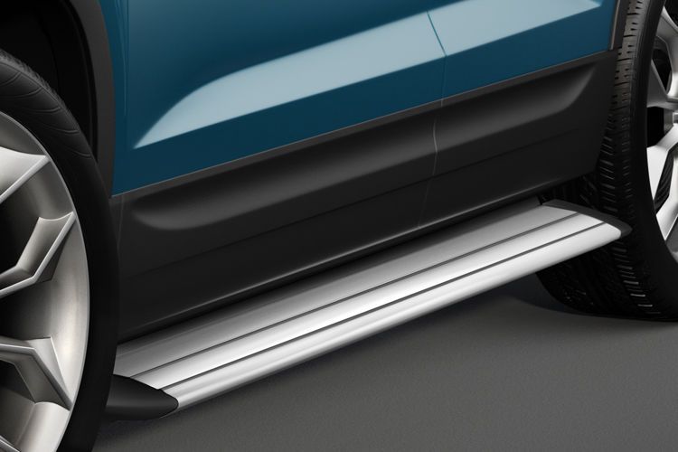 Statt Schwellerrohren lassen sich auch Trittbretter aus Aluminium anbringen. (Bild: Cobra)