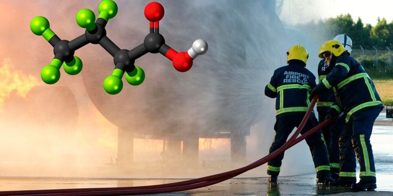 Kurzkettige PFAS wie Perfluorbutansäure gelangen beispielsweise über Feuerlöschschäume in die Umwelt und bauen sich nur sehr langsam oder gar nicht ab. (Bild:  burnstuff2003_AdobeStock)