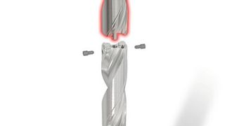 Iscar stellt die «MD-Extension»-Bohrkörperverlängerung für seine Modudrill-­Linie vor. Damit verlängern Anwender ihre Bohrer um 200 Millimeter und erreichen Bohrtiefen bis 600 Millimeter. (Bild: Iscar)