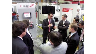 Zur MAG Open House zu sehen: Freedom-Software von e-tekx.Sie erfasst unter anderem Maschinenzustände in Echtzeit und bietet flexible Möglichkeiten zur Auswertung. (Bild. MAG) (Archiv: Vogel Business Media)