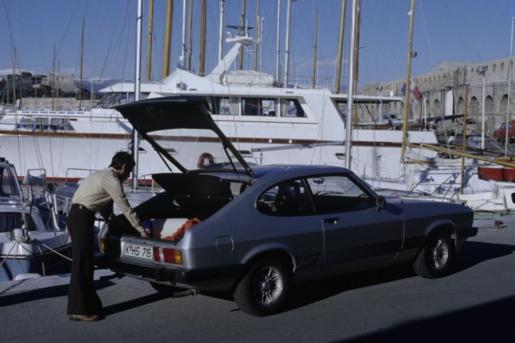 Ende 1977, als der Capri II auslief, stoppte auch der Export auf den US-amerikanischen Markt nach 513.500 dort verkauften Exemplaren. (Bild: Ford-Werke GmbH, Koeln)