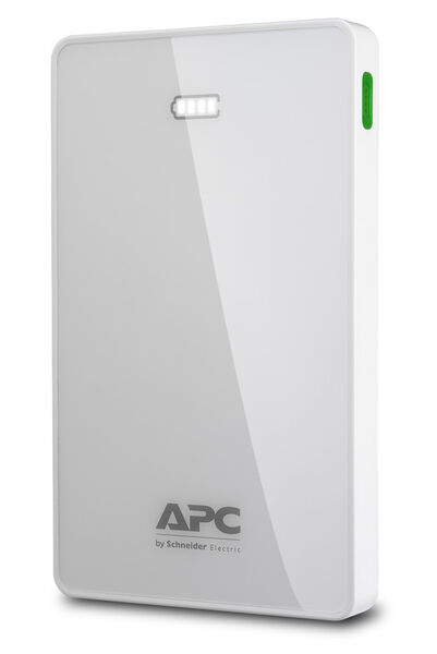 L'énergie électrique qui tient dans la main, l'APC Mobile Power Pack, en robe blanche. (Image: Schneider Electric (Suisse) SA)