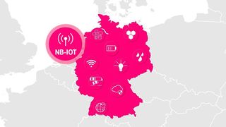 Mit den Servicepaketen für NarrowBand IoT (NB-IoT) baut die Telekom die Verfügbarkeit der schmalbandigen IoT-Netze in Deutschland aus. Damit möchte das Unternehmen die Weichen stellen für den 5G-Kommunikationsstandard, der 2020 an den Start gehen soll.  (Telekom)