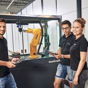 Die Schulungszelle von Toolcraft mit G-Code Programmierung.