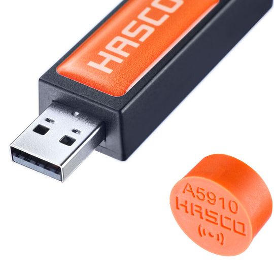 The new Hasco Mould Tag A5910/… is provided with an RFID Tag and enables the easy and reliable digitalisation of original Hasco standard mould units in injection moulding tools.(Source:  Hasco)