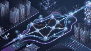 Lässt sich Backup-Routing mithilfe von Quantentechnologie schneller und robuster machen, damit Daten bei Störungen zuverlässiger über alternative Wege geleitet werden? (Bild: KI-generiert)