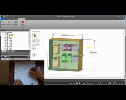 Designspark Mechanical Version 2.0: Die kostenfreie 3D-Modellierungs-Software in Aktion (Bild: RS Components)