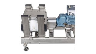 Die HRK ist eine hermetisch dichte, totraumfreie Pumpe mit geringer Pulsation. Von der dichtungslosen Kreiselpumpe hat sie Eigenschaften wie hermetische Dichtheit, geringe Kosten und Ventillosigkeit geerbt, von der Verdrängerpumpe Vorzüge wie einen hohen Wirkungsgrad und die Eignung für zähe Förderflüssigkeiten. (Bild: Bungartz)