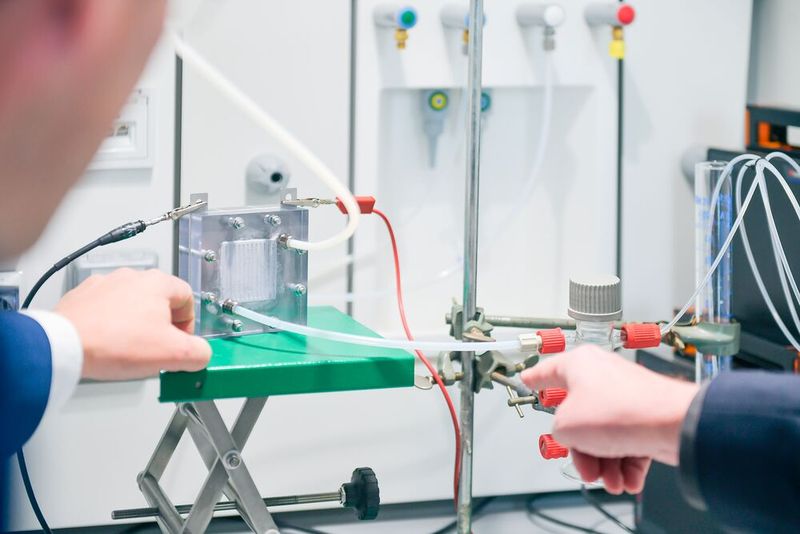 Wie kann Wasserstoff aus Ammoniak gewonnen werden? Daran forscht das Projekt „Ammonia2H2“ (Bild: Universität Stuttgart / Max Kovalenko)