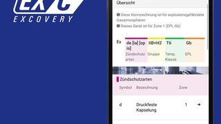 Die EXCovery-App von R. Stahl schlüsselt Ex-Kennzeichnungen leicht verständlich auf und stellt wichtiges Know-how zum Thema Explosionsschutz bereit (Bild: R. Stahl)