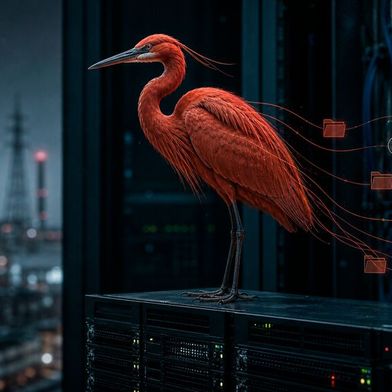 Die Gruppe Red Heron nutzte die Gitea-Schwachstelle CVE-2026-60004, um Quellcode, Zugangsdaten und interne Konfigurationen von öffentlich erreichbaren Servern abzugreifen. (Bild: KI-generiert)