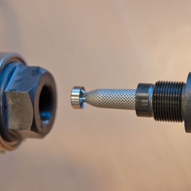 Der Lochfilter H5055 wurde speziell für den Einsatz in Maschinendüsen und Angießbuchsen konzipiert. (Bild: Hasco)